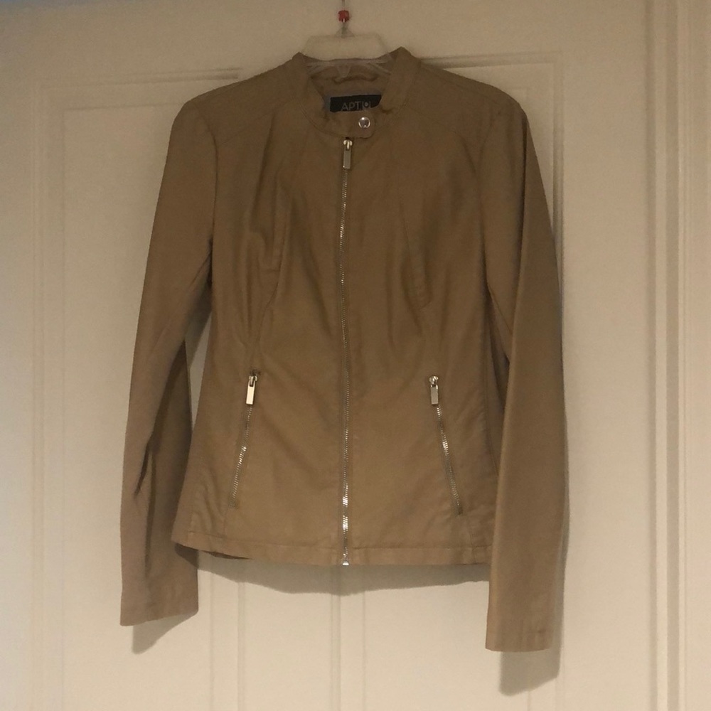 DONATED - NWOT Women’s Sebby Faux-Leather Racing Jacket, M